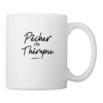 Pêcher ma thérapie - idée cadeau - sport humour - Mug blanc - blanc - Droite