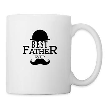 Best father ever - Tasse - Weiß - Rechts