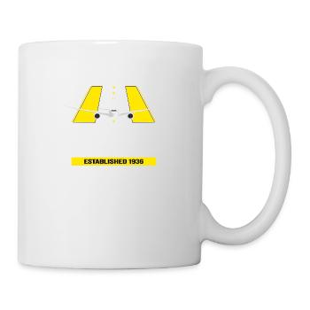 FRA Frankfurt Airport Allemagne - Conception d’avions - Mug blanc - blanc - Droite