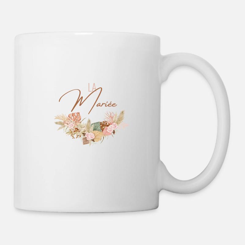 la Mariée evjf t-shirt assorti - Mug blanc - blanc