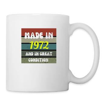 Made In 1972 Funny 50th Birthday Gifts - Mug - white - Right