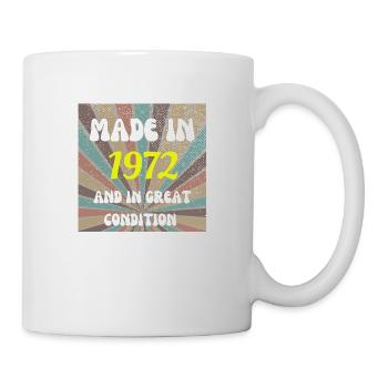 Made In 1972 Funny 50th Birthday Gifts - Mug - white - Right