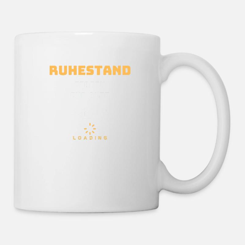 Ruhestand Ferien für alte 2025 Loading Geschenk - Tasse - Weiß