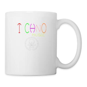 Techno-Musik-Logo - Tasse - Weiß - Rechts