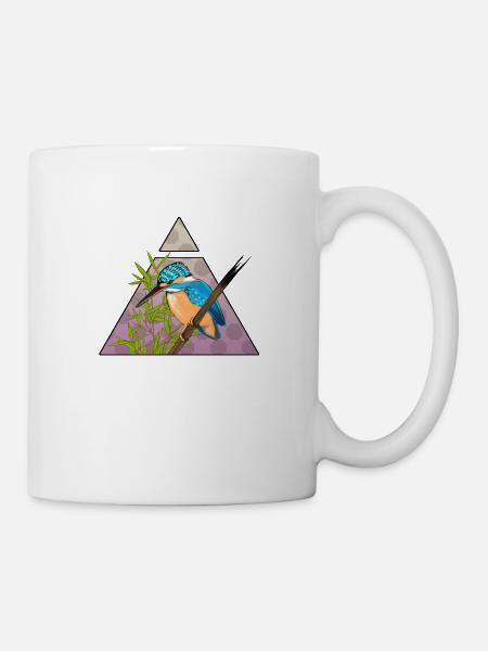 Eisvogel - Tasse - Weiß
