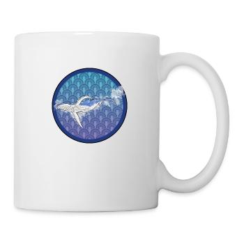 Baleine à bosse - Mug blanc - blanc - Droite