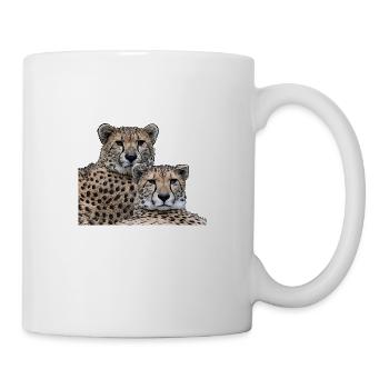 Famille guépard - Mug blanc - blanc - Droite