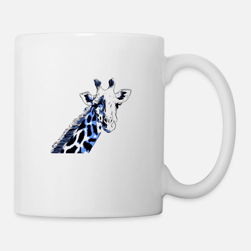 Portrait girafe - Mug blanc - blanc