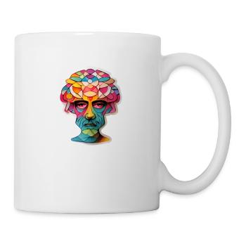 Psychedelic Head - Tasse - Weiß - Rechts