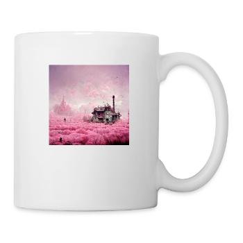 Pays des merveilles rose post-apocalyptique - Mug blanc - blanc - Droite