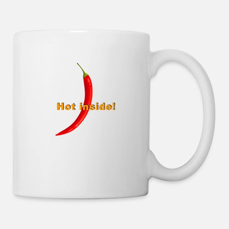 Hot inside! - Tasse - Weiß