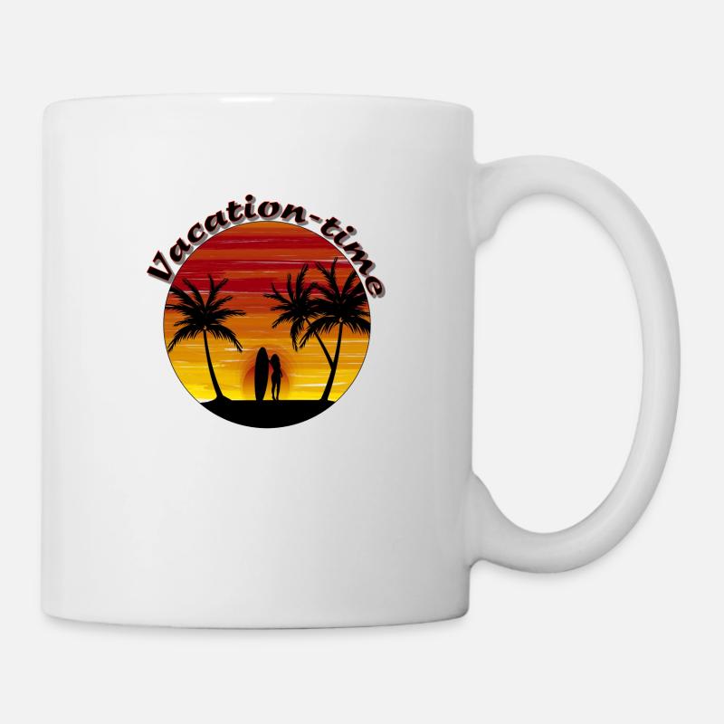 Temps de vacances - Mug blanc - blanc