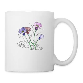 Fleur - Mug blanc - blanc - Droite