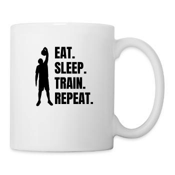 Fitness Strength Training Bodybuilder Athletes Muscle - Mug - white - Right