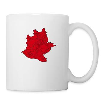 Stuttgart - Karte - Umriss - Baden Württemberg - Tasse - Weiß - Rechts