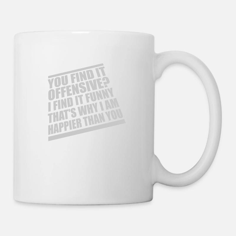 You find it offensive - Mug - white