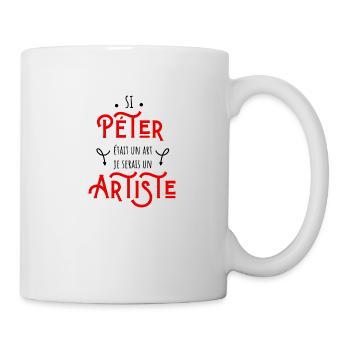 Si péter était un art je serais un artiste - Mug blanc - blanc - Droite