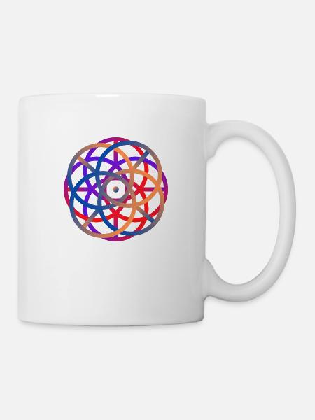 cercle couleurs - Mug blanc - blanc