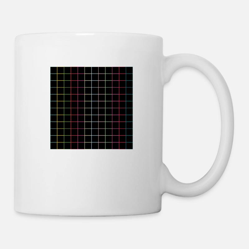 Vertical and horizontal lines - Mug - white