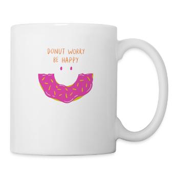 Ne vous inquiétez pas soyez heureux - Mug blanc - blanc - Droite