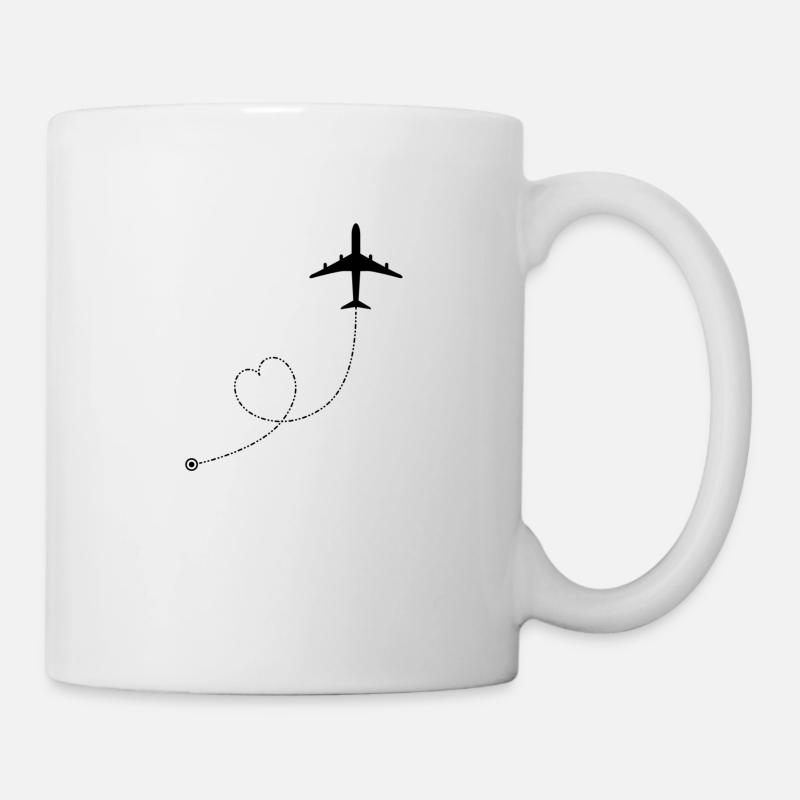 Airplane Icon - Mug - white