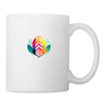 Bunte Lotusblüte - Tasse - Weiß - Rechts