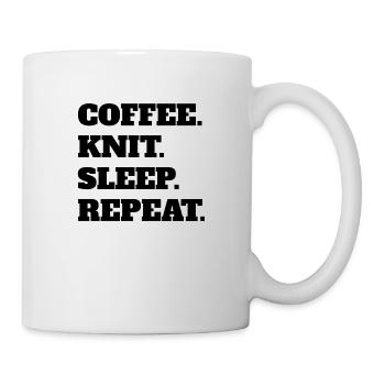 Knitting Coffee Sewing Coffee Crochet Seamstress - Mug - white - Right