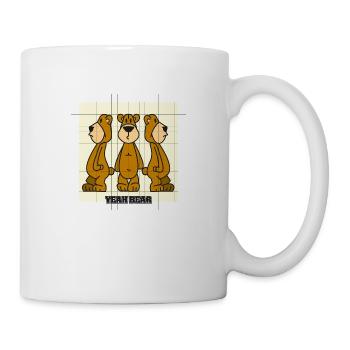 YEAH BEAR - Tasse - Weiß - Rechts