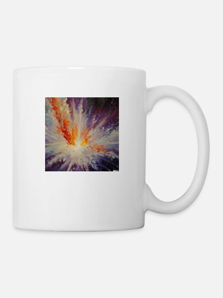 Explosion eines Sterns - Tasse - Weiß