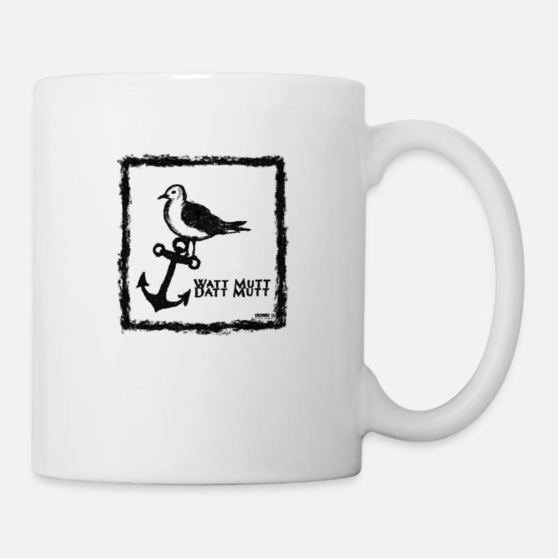 Sei eine Möwe, Scheiss drauf - Tasse - Weiß