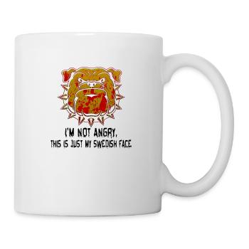 Angry face face angry Swedish Swedish dog - Mug - white - Right