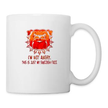 Angry face face angry Swedish Swedish dog - Mug - white - Right