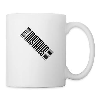 Date Mistakes Zitat Logo - Tasse - Weiß - Rechts