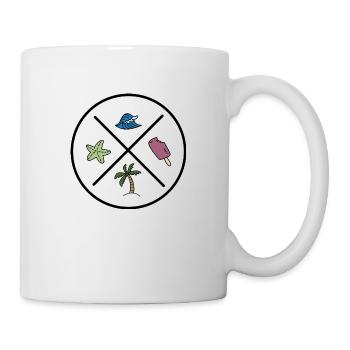 Design amusant pour l’été - Mug blanc - blanc - Droite