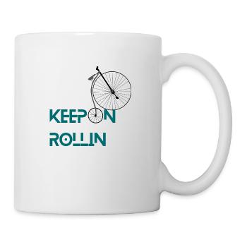 Keep On Rollin - Tasse - Weiß - Rechts