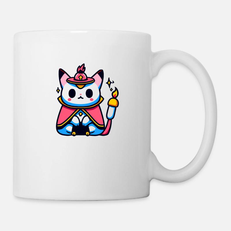 Chat magique - Mug blanc - blanc