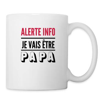 je vais être papa / humour futur papa - Mug blanc - blanc - Droite