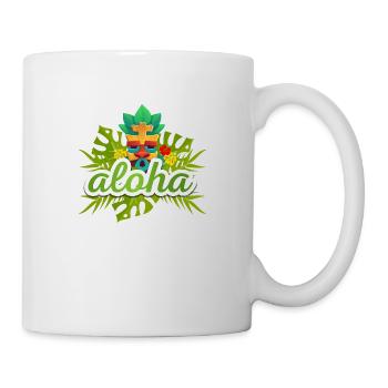aloha - Mug blanc - blanc - Droite