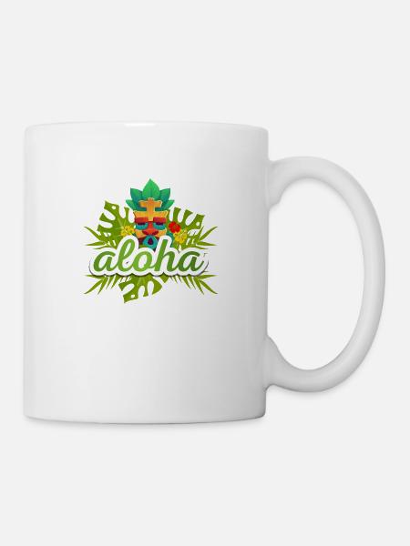 aloha - Mug blanc - blanc