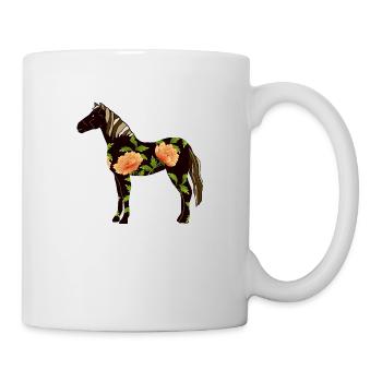 Pferd - Tasse - Weiß - Rechts