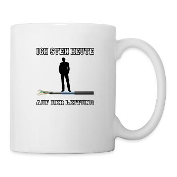 ich steh 1 - Tasse - Weiß - Rechts