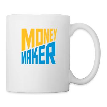 Text Money Maker Erfolgreich - Tasse - Weiß - Rechts