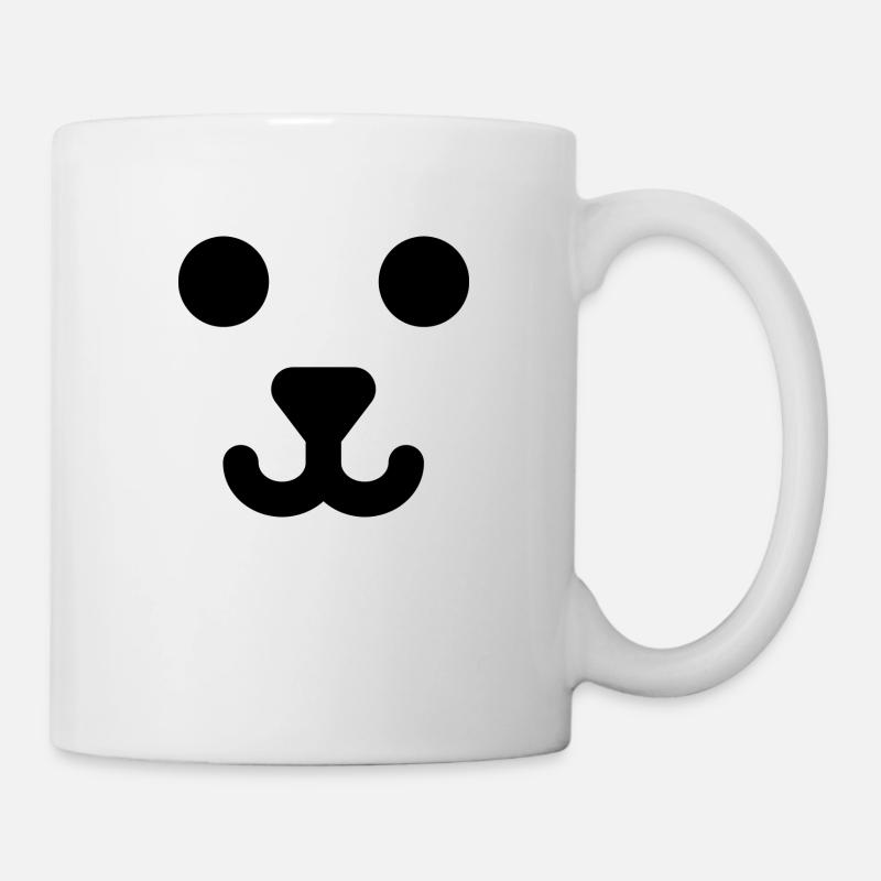 Visage d’ours - Mug blanc - blanc