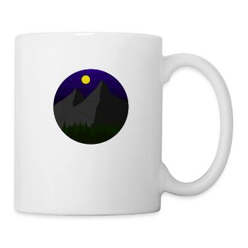 Mountain landscape (night version) - Mug - white - Right