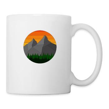 Paysage montagneux (Version Eve) - Mug blanc - blanc - Droite