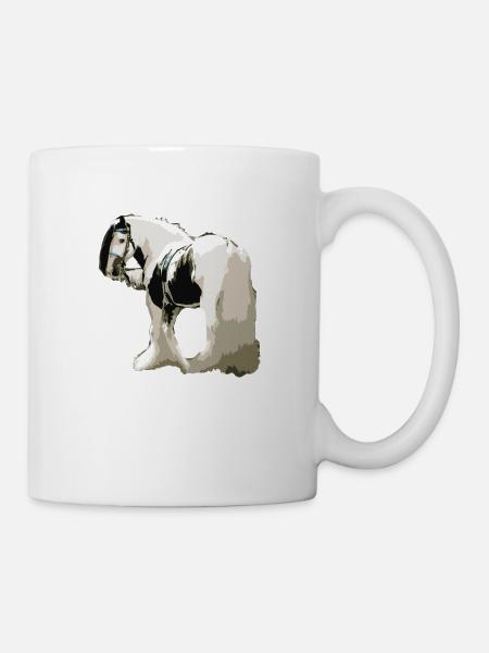 Pferd, Tinker , Pferd Tinker, Geschenkidee - Tasse - Weiß
