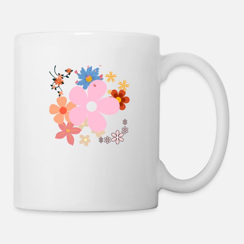 BLUMEN - Tasse - Weiß