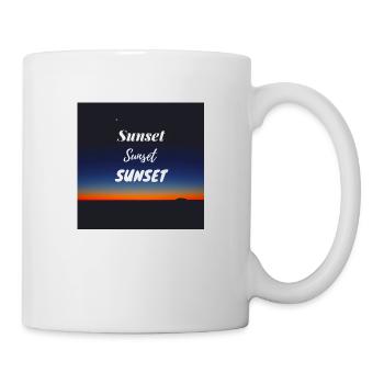 Sunset - Sonnenuntergang - Tasse - Weiß - Rechts