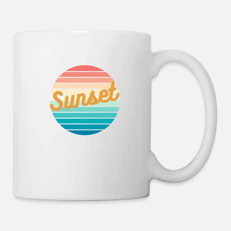 Sunset - Tasse - Weiß