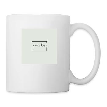 Smile - lächle - Tasse - Weiß - Rechts